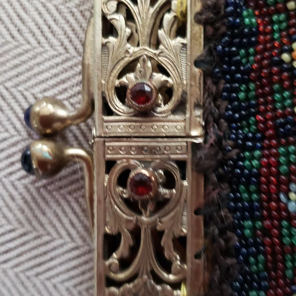 Vintage beaded purse - Picture 6 of 7